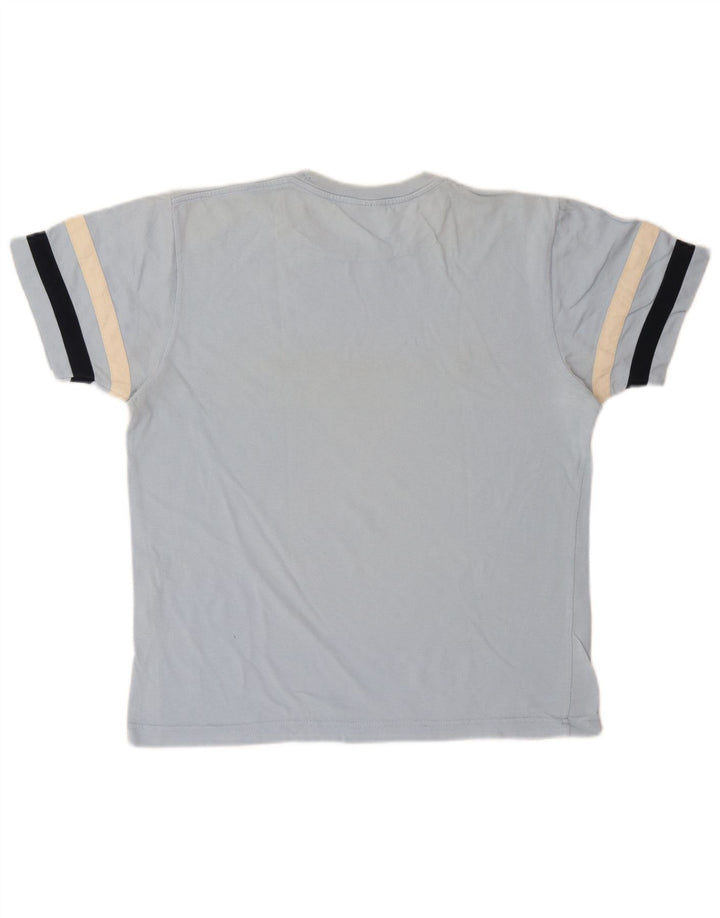 Champion Herren-T-Shirt mit Grafik, mittelblau, gestreift, Baumwolle