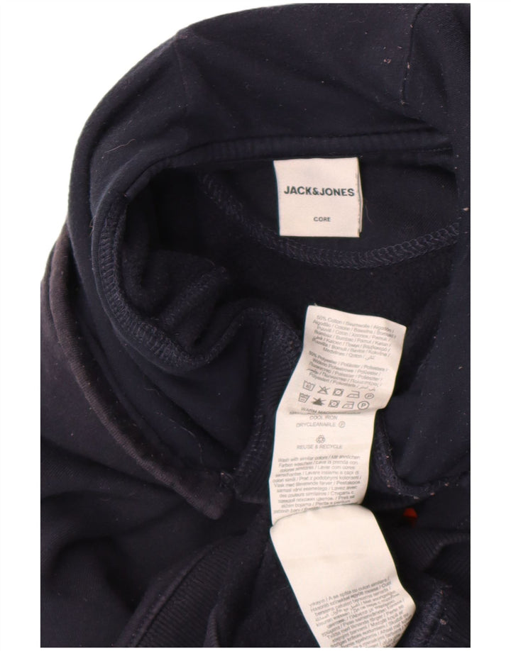 Jack & Jones Herren-Kapuzenpullover aus Baumwolle in mittlerem Marineblau