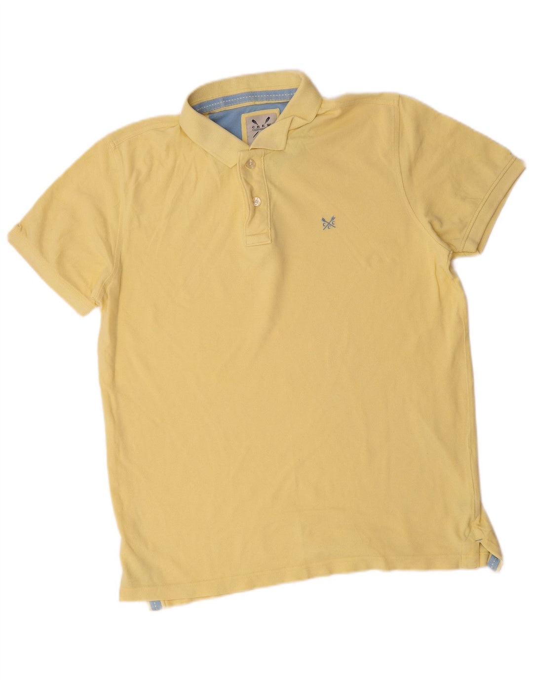 Crew Clothing Herren-Poloshirt aus mittelgelber Baumwolle
