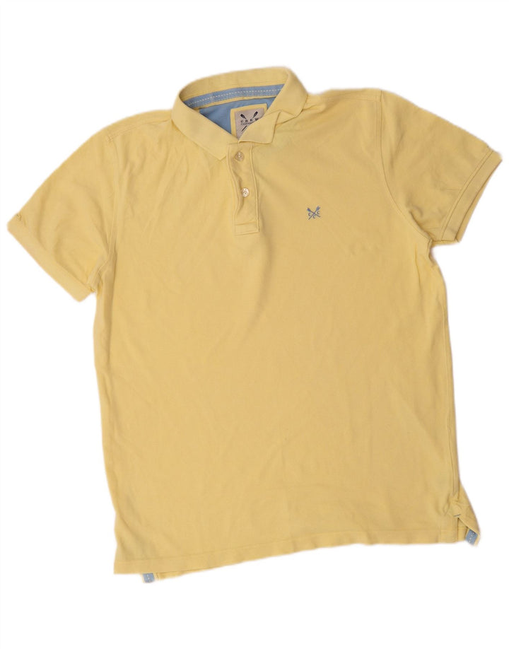 Crew Clothing Herren-Poloshirt aus mittelgelber Baumwolle