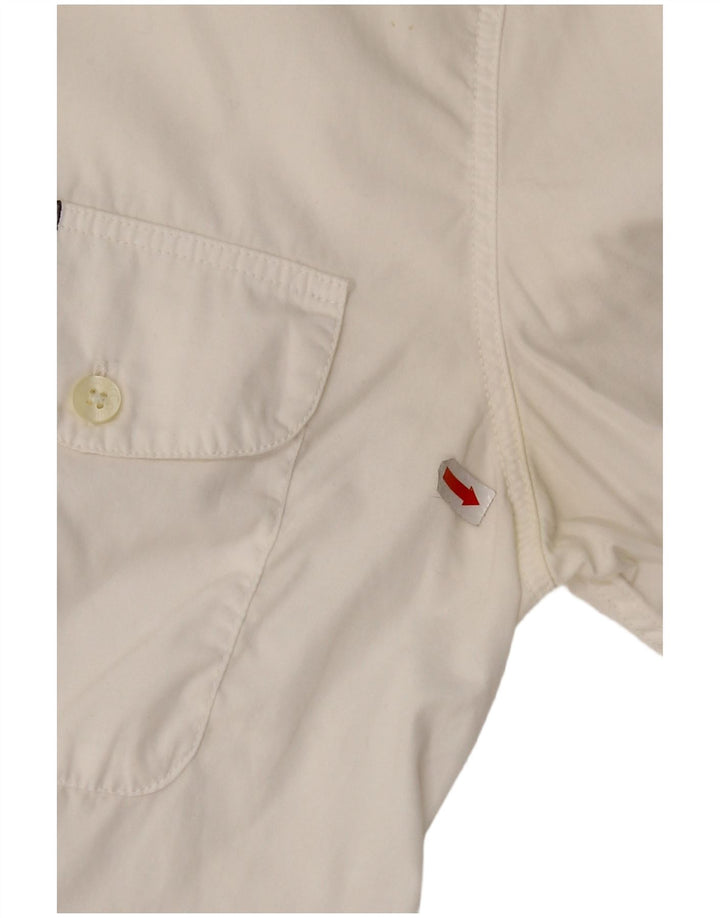 Calvin Klein Damen-Hemd, Größe S, cremefarbene Baumwolle