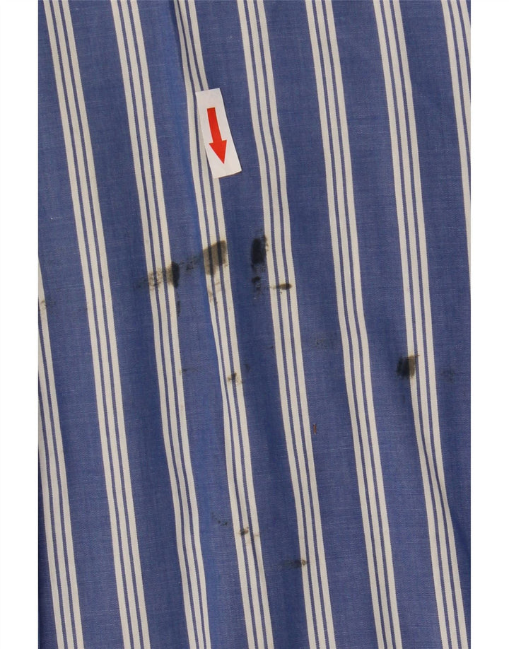 Chaps Herren-Kurzarmhemd, groß, blau gestreift