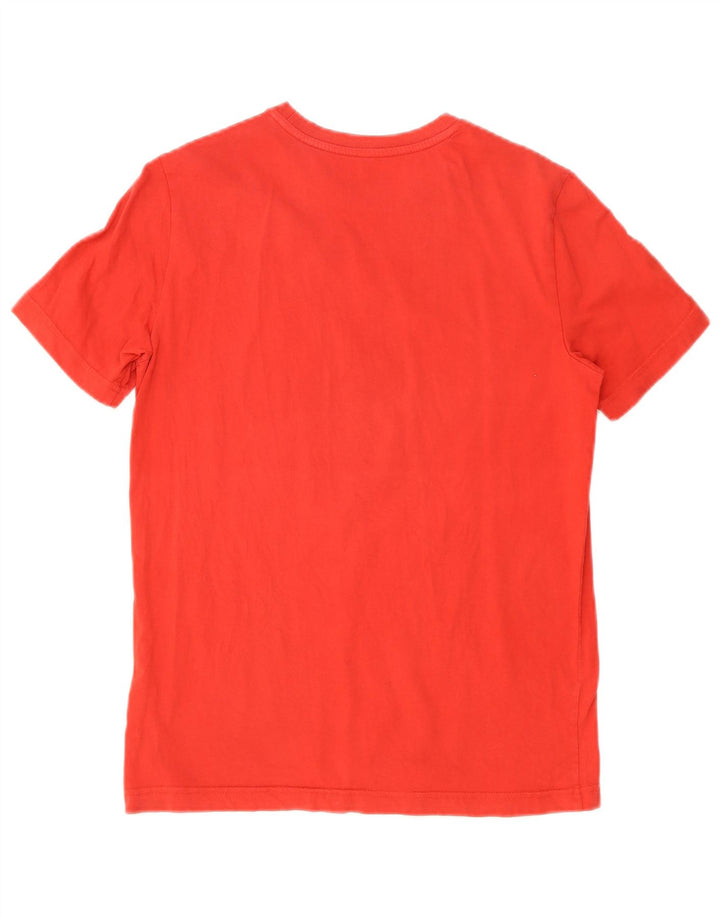 Puma Herren Grafik T-Shirt Top Small Rot Baumwolle