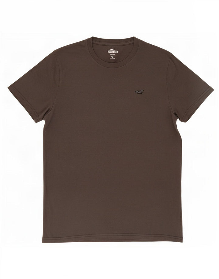 Hollister Herren-T-Shirt-Oberteil aus mittelgrauer Baumwolle