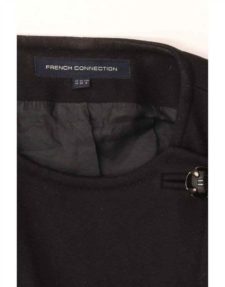 French Connection Damenmantel UK 10 Small Black Wool