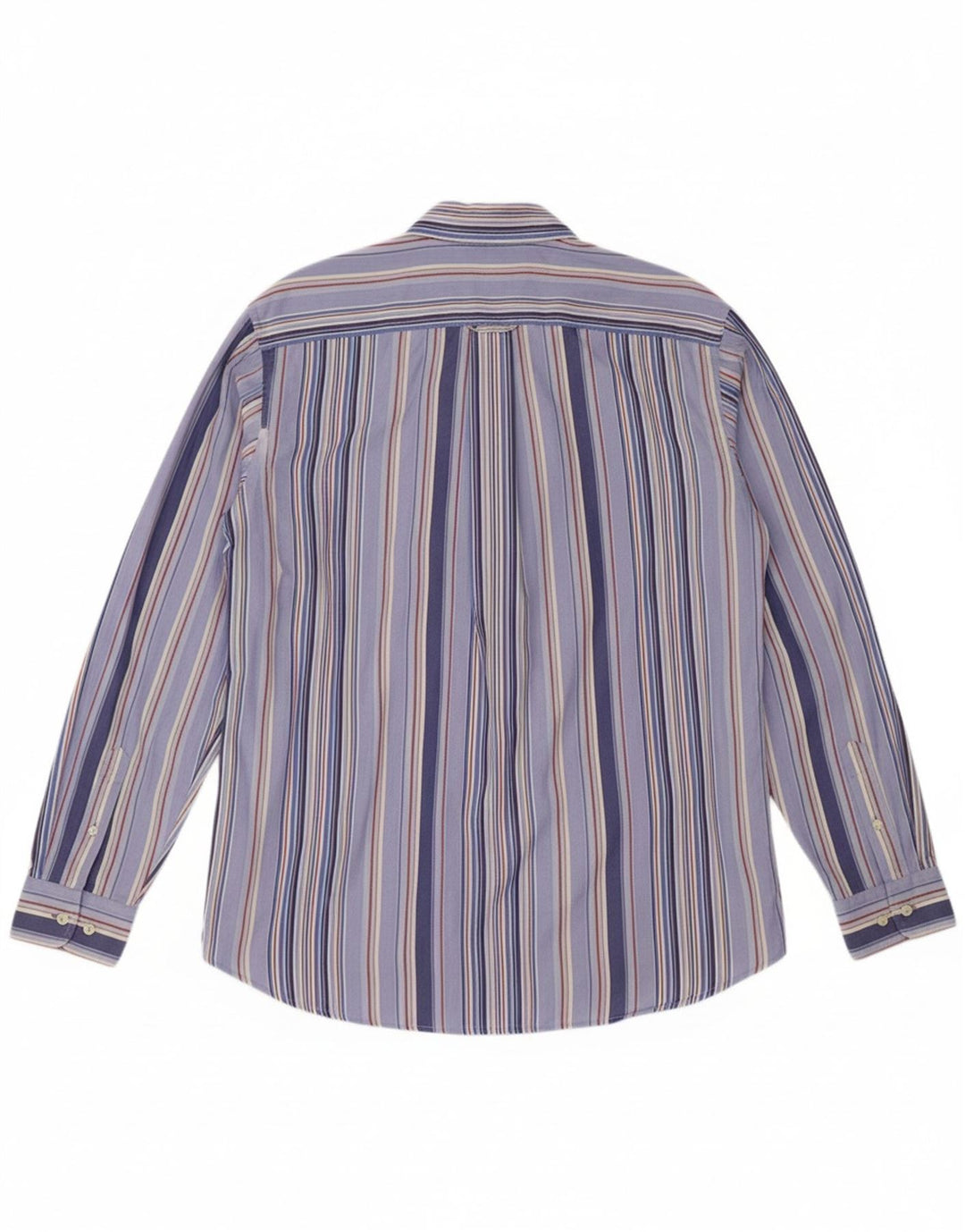 TOMMY HILFIGER Mens Shirt Large Blue Striped Cotton