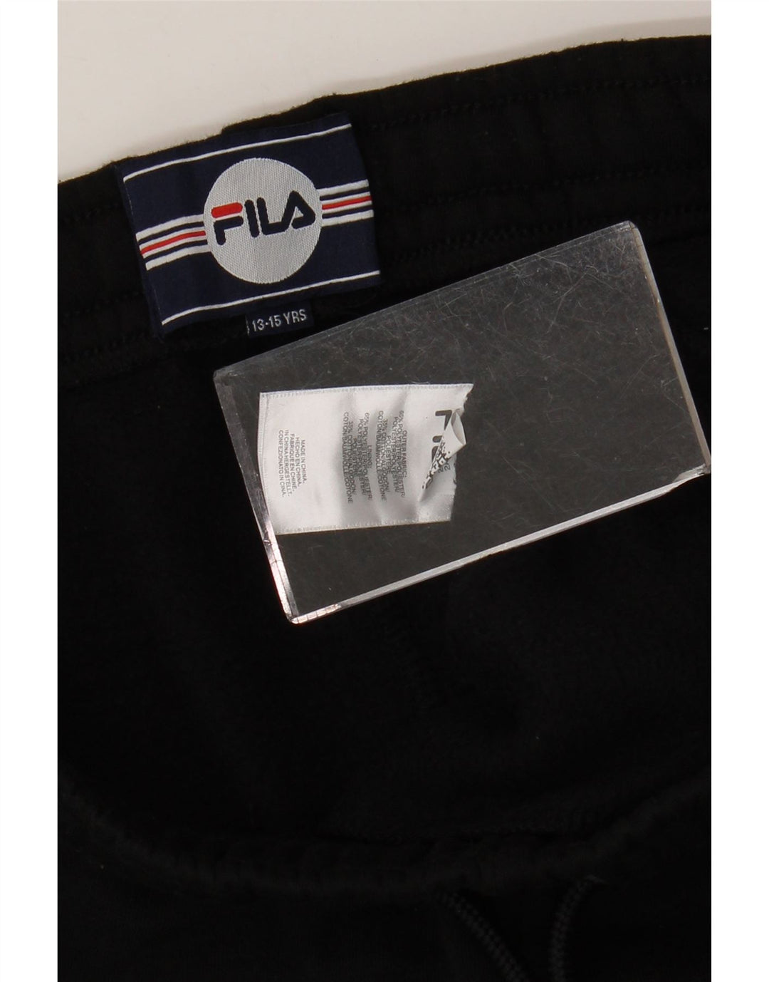 Fila Graphic Sportshorts für Jungen, 13–14 Jahre, schwarzes Polyester