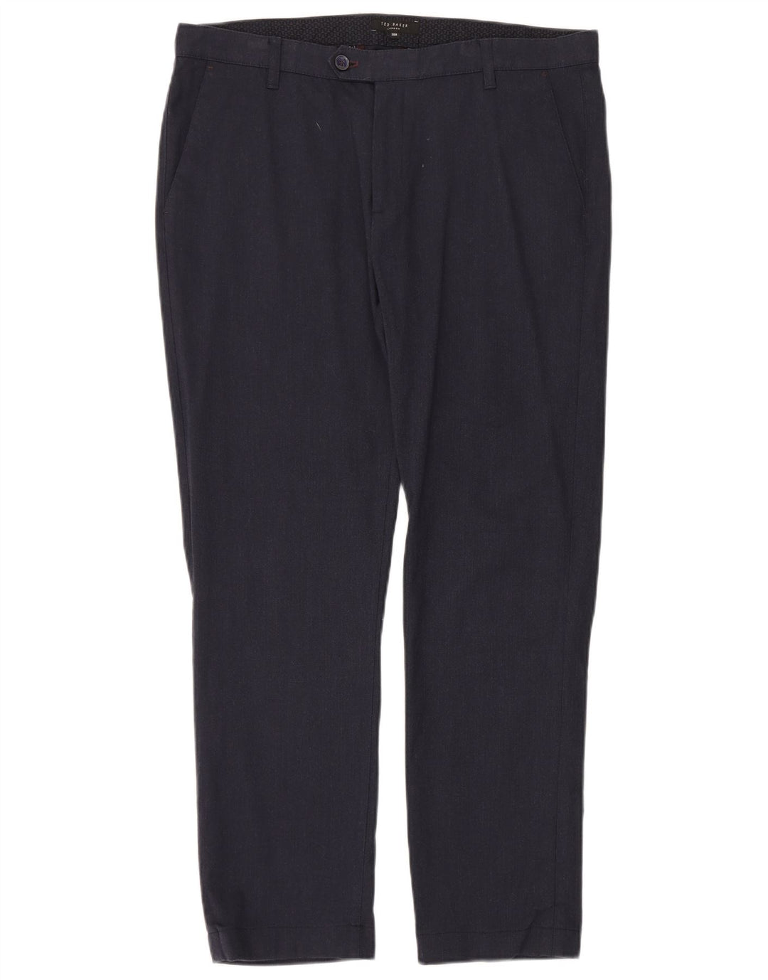 Ted Baker Slim-Anzughose für Herren, W36, L30, marineblau, Baumwolle