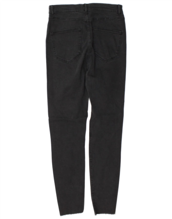 Zara Damen Distressed Skinny Jeans EU 40 Medium W30 L28 Grau