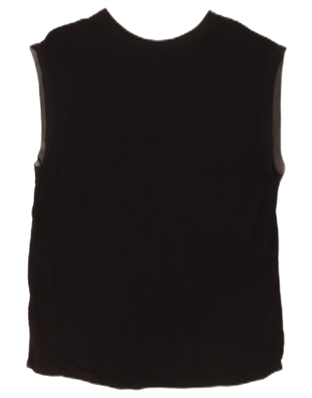 PEPE Jeans Damen Weste Top UK 10 Small Schwarz Viskose