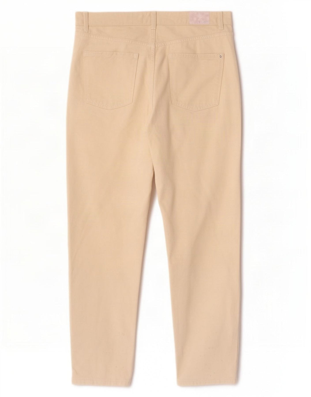 Zara Damen Tapered Jeans EU 40 Medium W30 L27 Beige Baumwolle