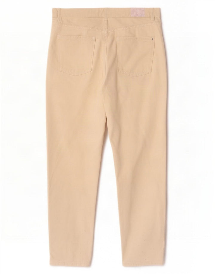 Zara Damen Tapered Jeans EU 40 Medium W30 L27 Beige Baumwolle
