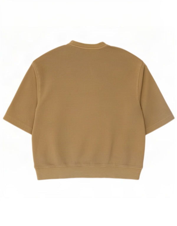 Zara Herren T-Shirt Top Large Khaki Baumwolle