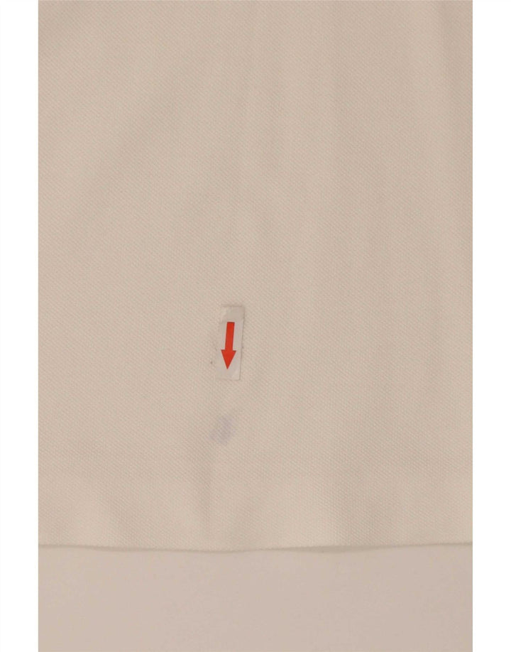 Lacoste Herren-Poloshirt, Größe 4, mittelweiße Baumwolle
