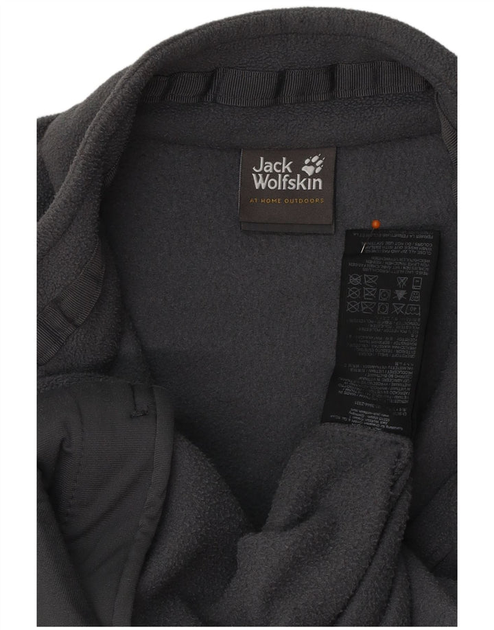 JACK WOLFSKIN Herren Fleecejacke UK 40 Large Grau Polyester