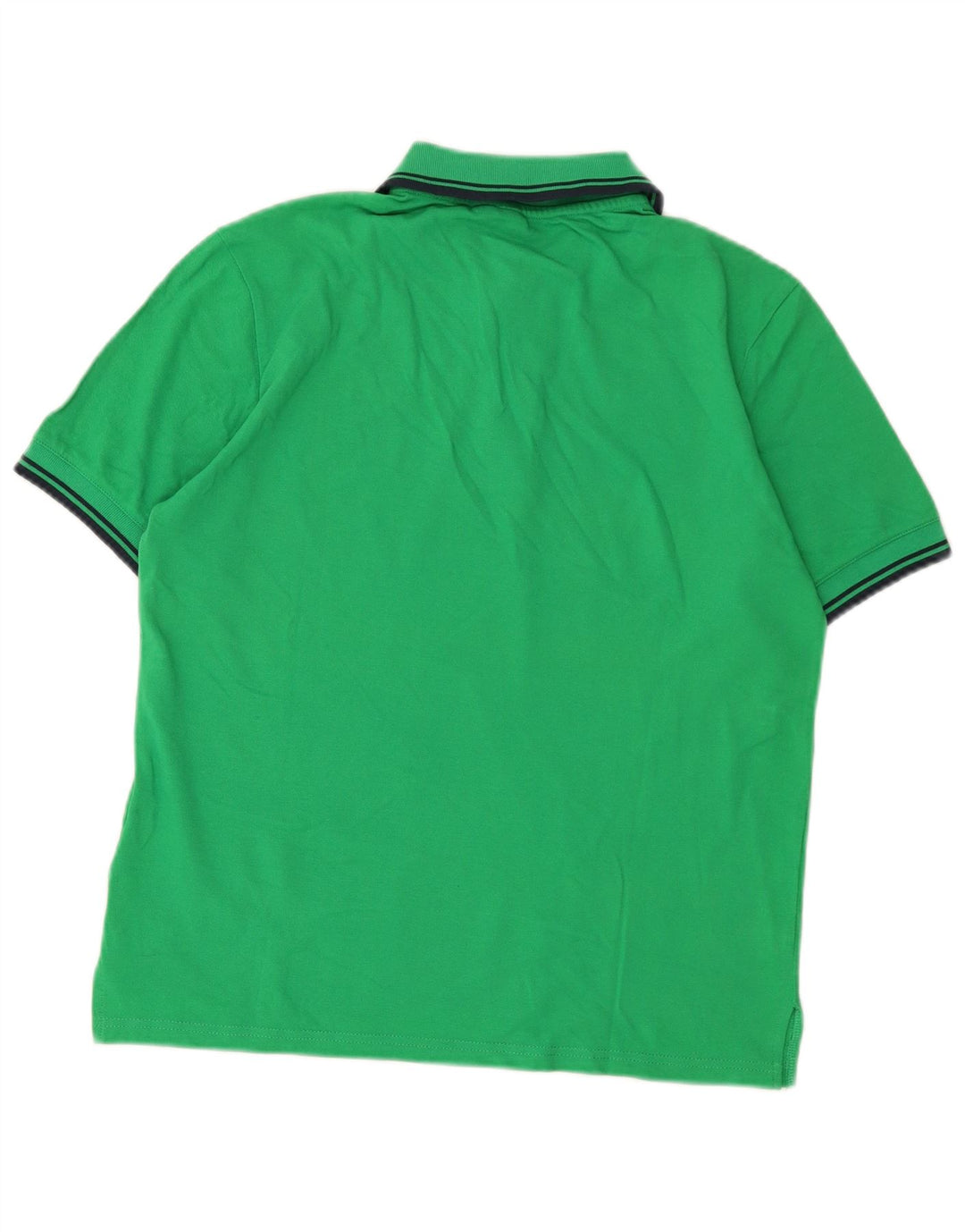 UMBRO Herren-Poloshirt, groß, grüne Colourblock-Baumwolle