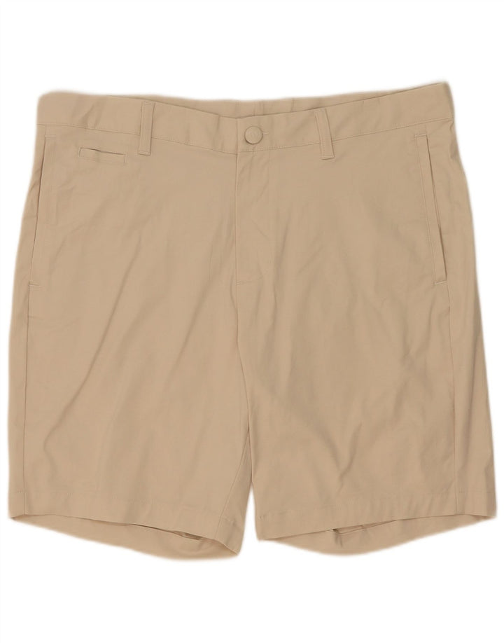 Adidas Herren Chino Shorts W34 Große Beige Baumwolle