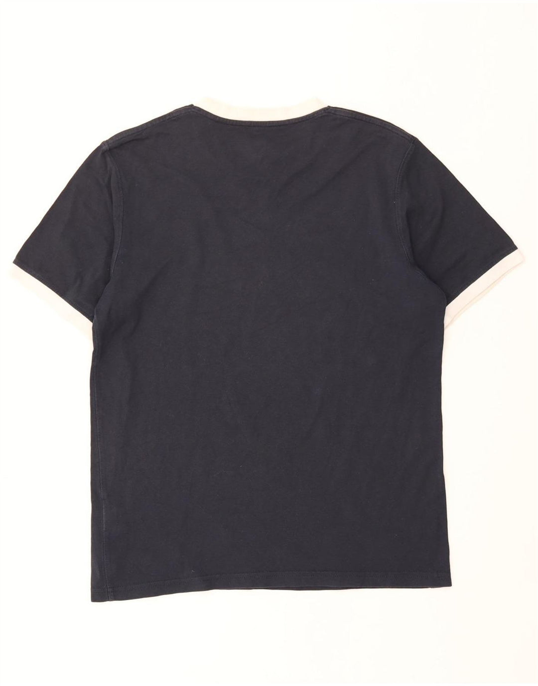 NIKE Mens T-Shirt Top UK 39/41 Medium Navy Blue Cotton