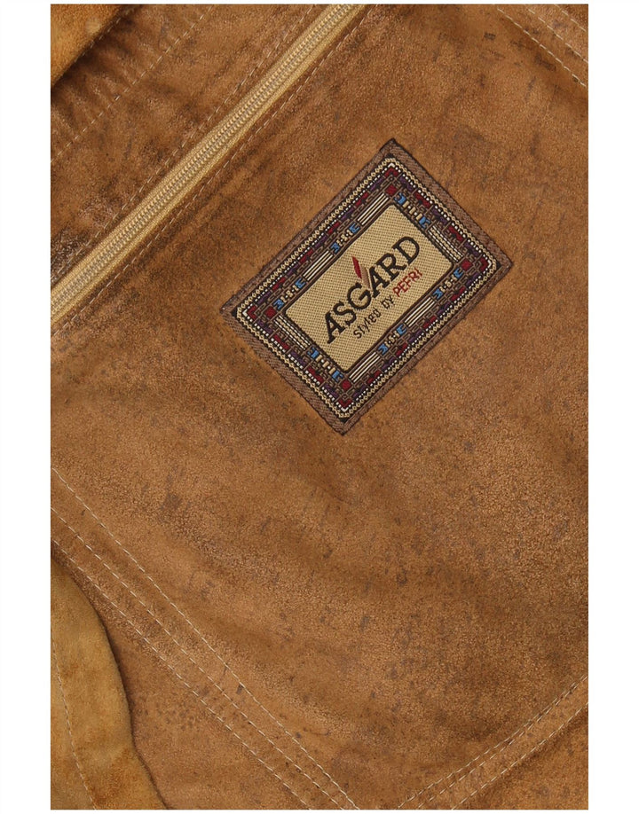 ASGARD Herren Wildledermantel UK 42 XL Braun