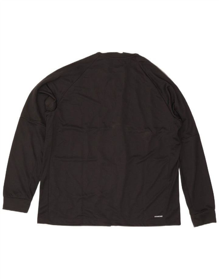 Adidas Herren Aeroready Trainingsanzug Top Jacke 2XL Schwarz Polyester