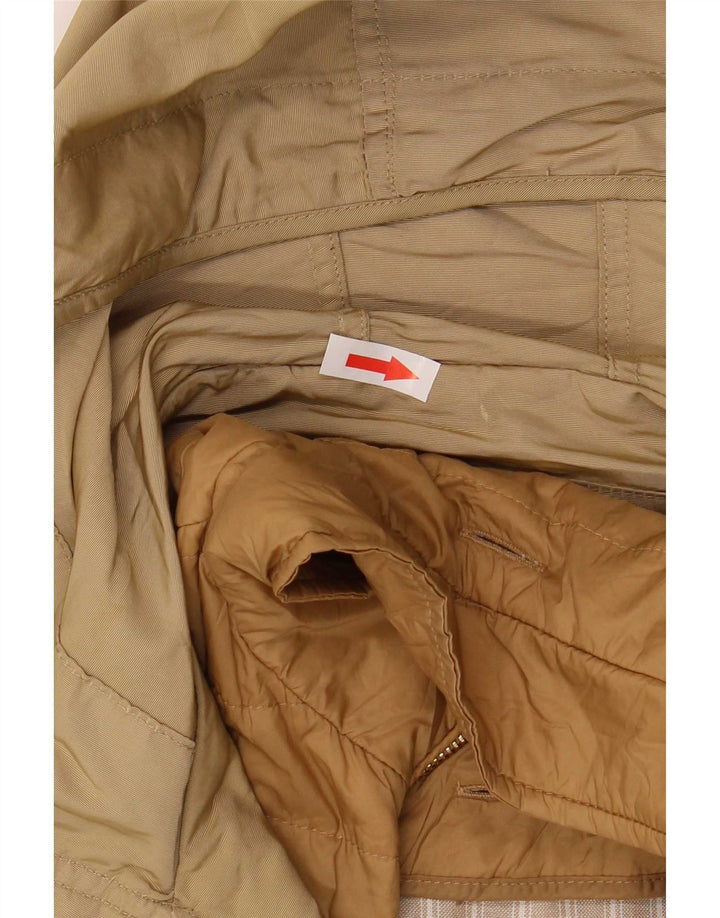 Massimo Dutti Damen Parka mit Kapuze, übergroß, Gr. 6, XS, Khaki