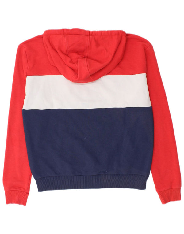 FILA Damen-Kapuzenpullover mit Grafik, klein, mehrfarbig, Farbblock