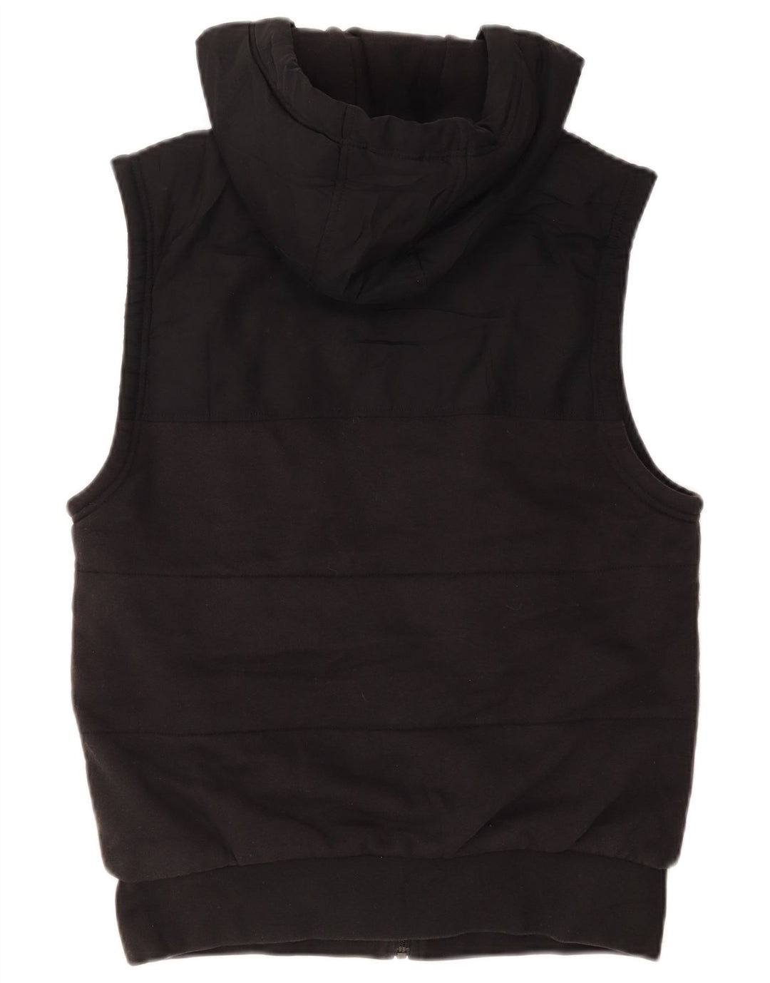 Adidas Herren ärmelloser Kapuzenpullover mit Reißverschluss, mittelschwarz, Baumwolle
