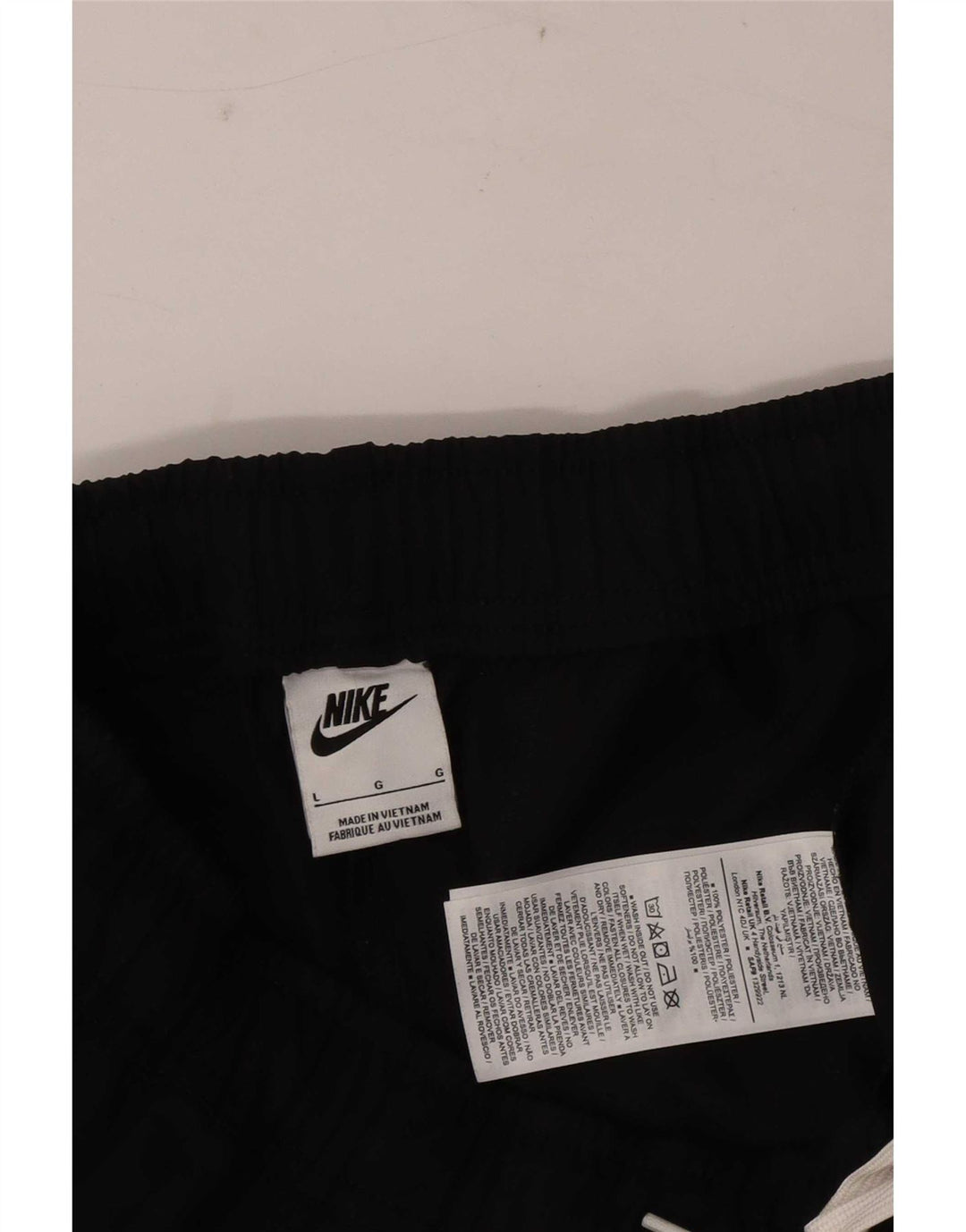 Nike Herren-Trainingshose, groß, aus schwarzem Polyester