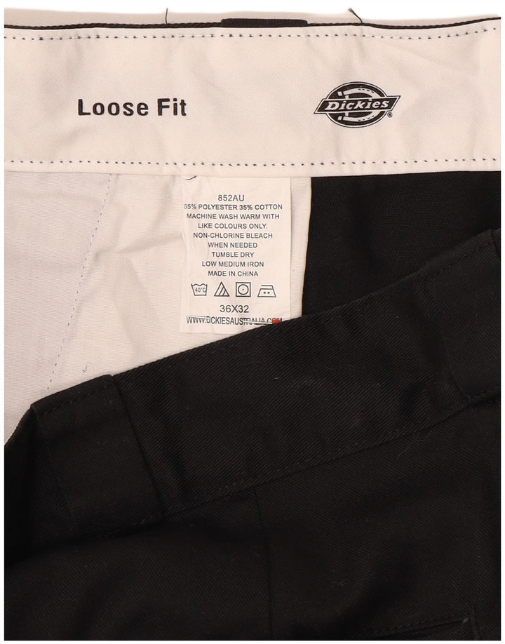 Dickies Herren-Cargohose mit lockerer Passform, W36, L32, schwarzes Polyester