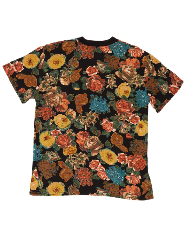 Topazio Damen-Blusenoberteil, UK-Größe 44, mittlere, mehrfarbige Viskose mit Blumenmuster