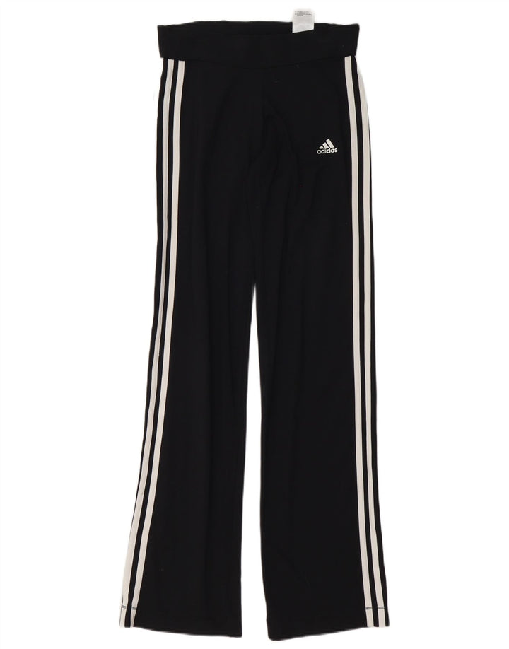 Adidas Damen Climalite Trainingshose UK 8 Small Schwarz Polyester