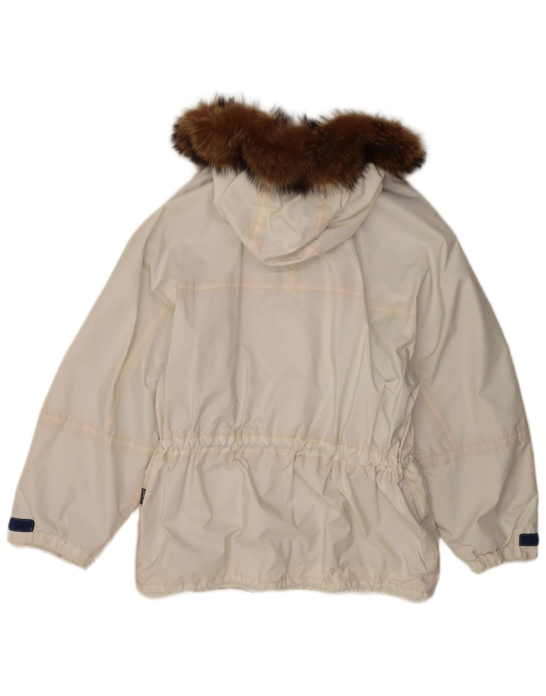 Ladakh Damen-Windjacke mit Kapuze, übergroß, EU 46, XL, Weiß, Polyester