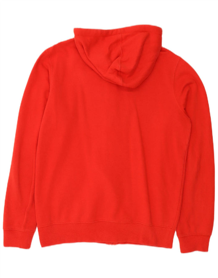 Fila Herren-Kapuzenpullover mit grafischem Reißverschluss, klein, aus roter Baumwolle