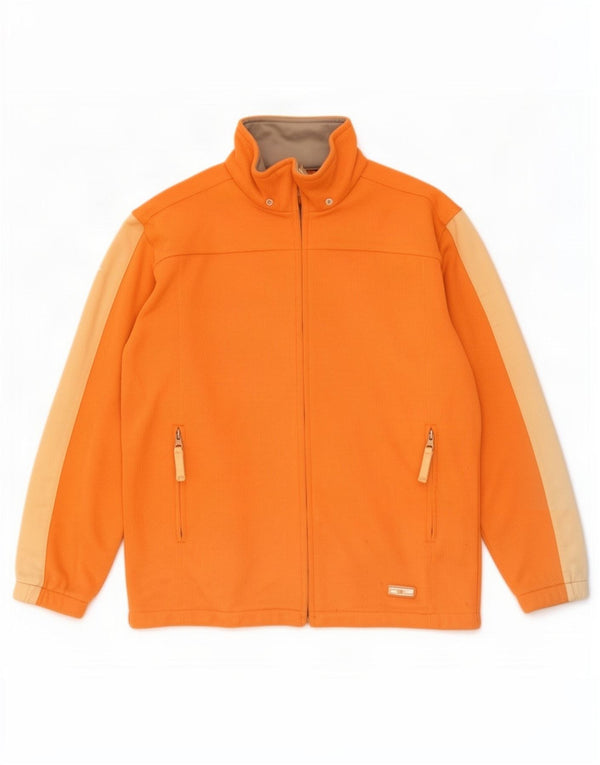 Diadora Damen-Trainingsanzug-Top-Jacke, UK 12, Mittelorange, Farbblock