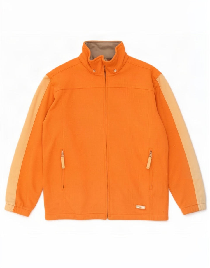Diadora Damen-Trainingsanzug-Top-Jacke, UK 12, Mittelorange, Farbblock