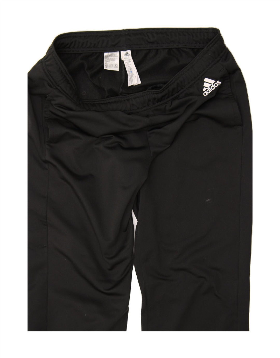 ADIDAS Womens Tracksuit Trousers UK 12/14 Medium Black Polyester Vintage Adidas and Second-Hand Adidas from Messina Hembry 