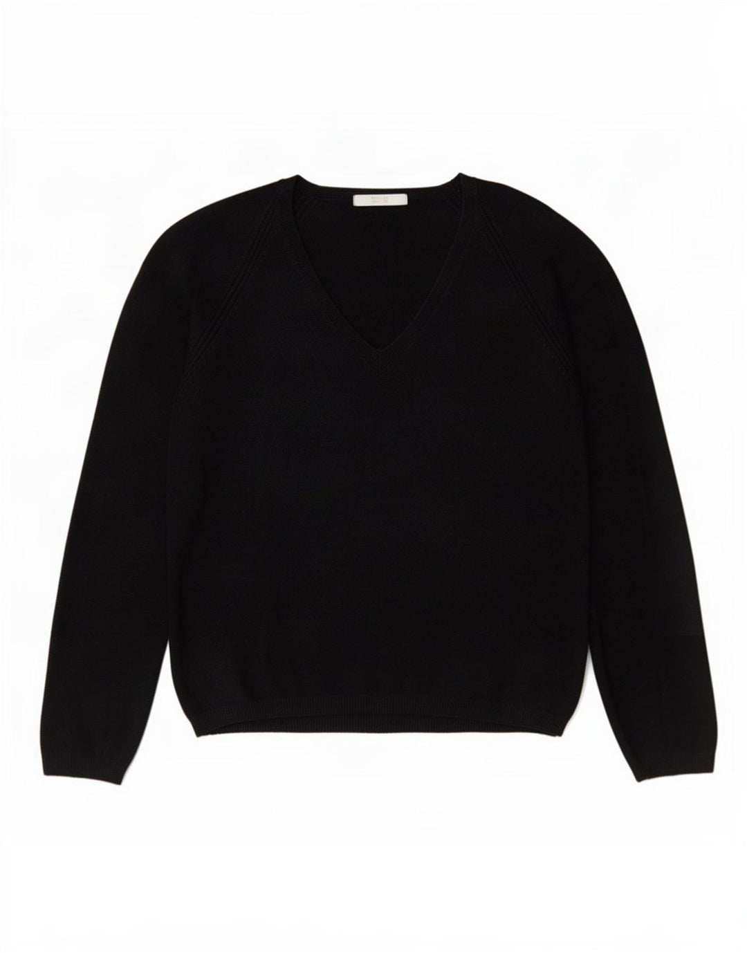 Marks & Spencer Damen-Pullover mit V-Ausschnitt, Gr. 12, mittelschwarz