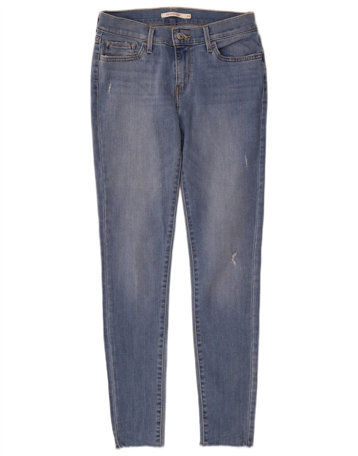 Levi's Damen 710 Super Skinny Jeans W28 L28 Blau