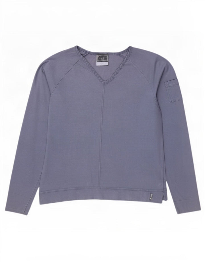Champion Damen Top Langarm UK 16 Large Blau
