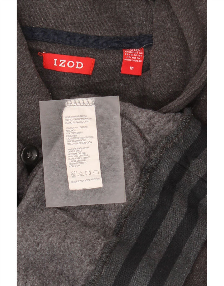 IZOD Herren-Pullover mit Schalkragen, mittelgraue Baumwolle