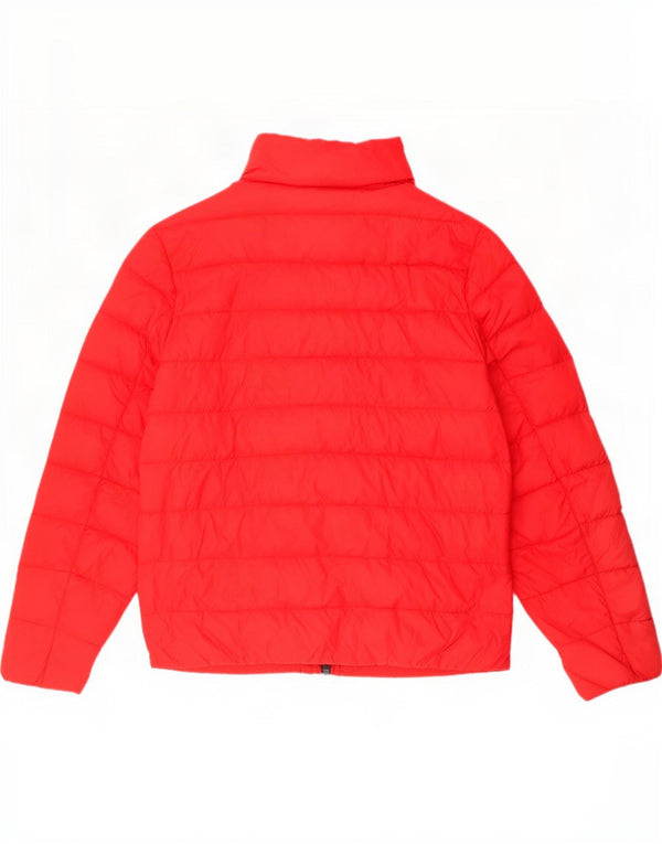 Tommy Hilfiger Damen Wattierte Jacke UK 16 Large Rot Polyamid