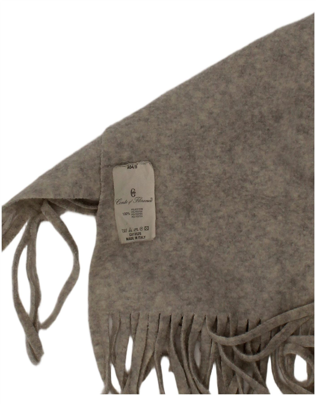 Conte of Florence Herren-Fleece-Rechteckschal, Einheitsgröße, graues Polyester