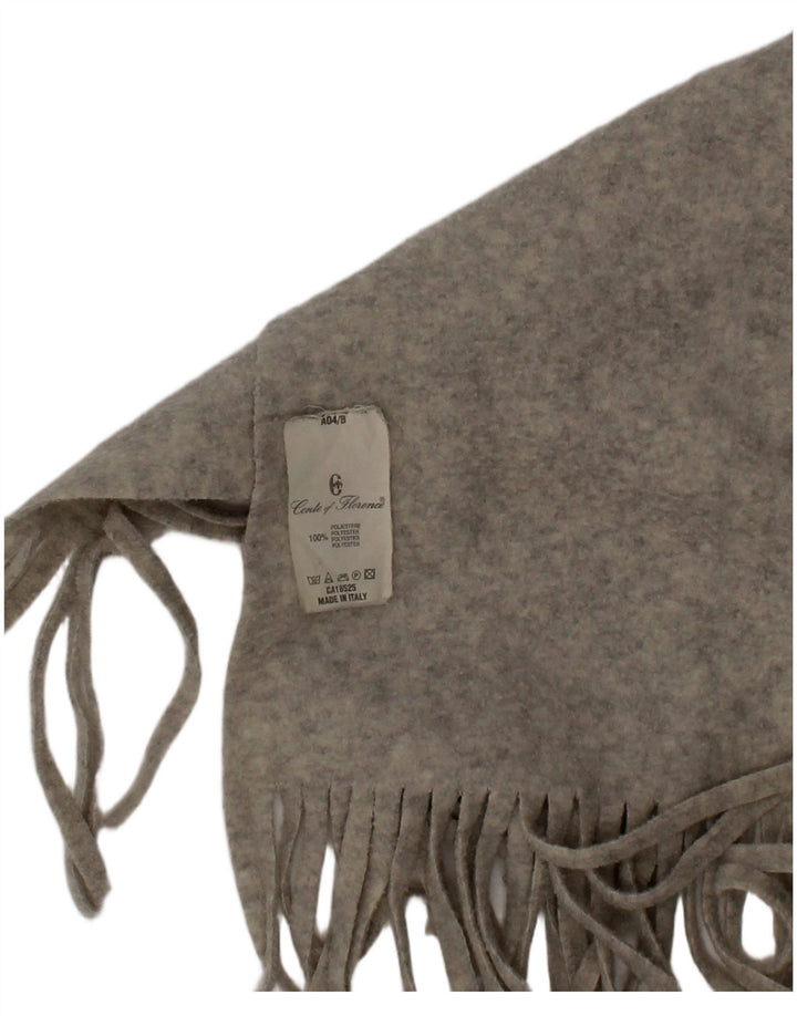 Conte of Florence Herren-Fleece-Rechteckschal, Einheitsgröße, graues Polyester