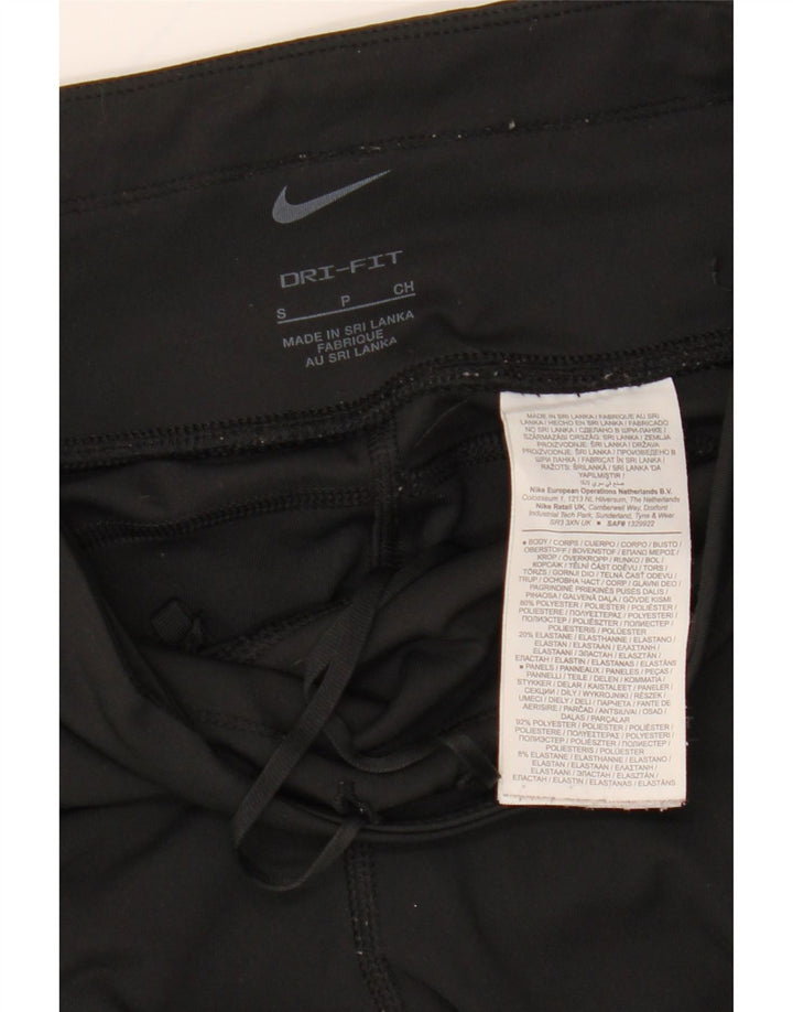 NIKE Damen Dri Fit Leggings UK 10 Small Schwarz Polyester