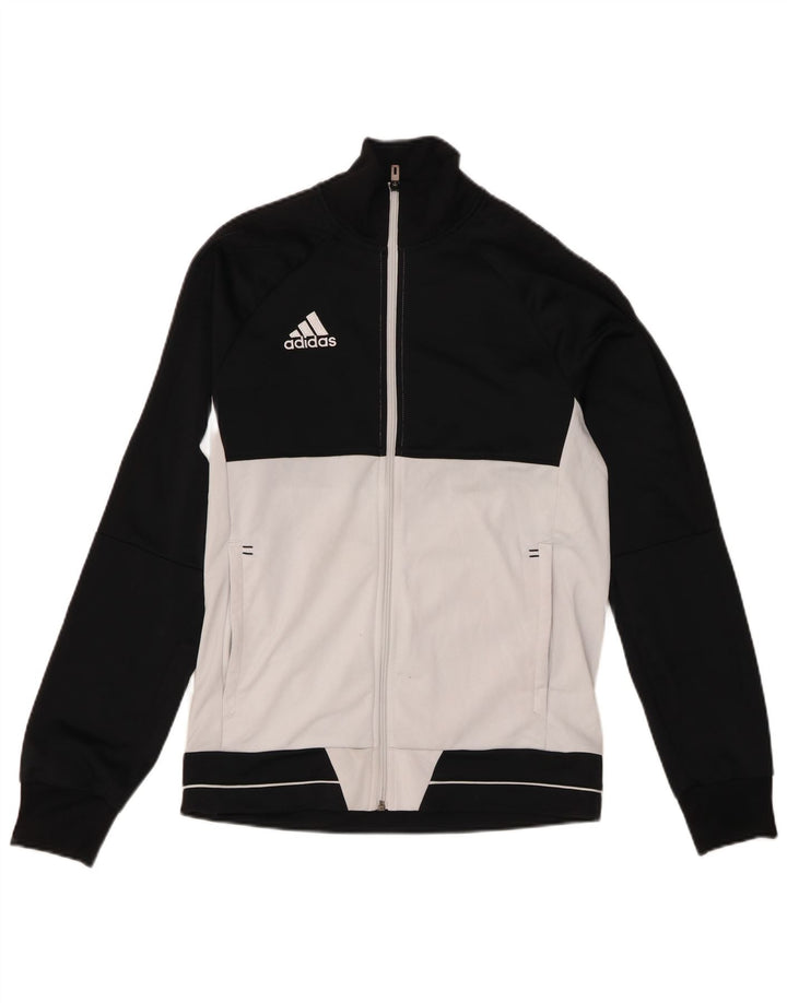 Adidas Herren-Trainingsanzug-Oberteil, Jacke, Größe S, Schwarz, Colourblock-Polyester