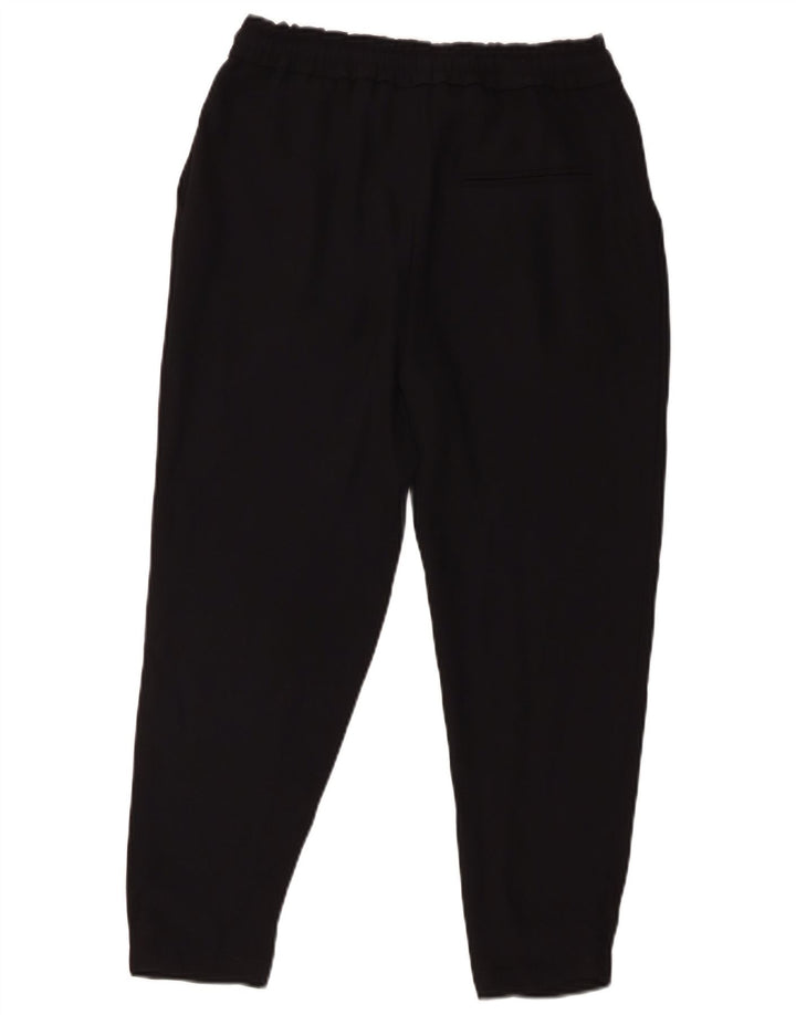 Zara Damen-PEGged-Cropped-Hose XS W24 L23 Schwarz Polyester