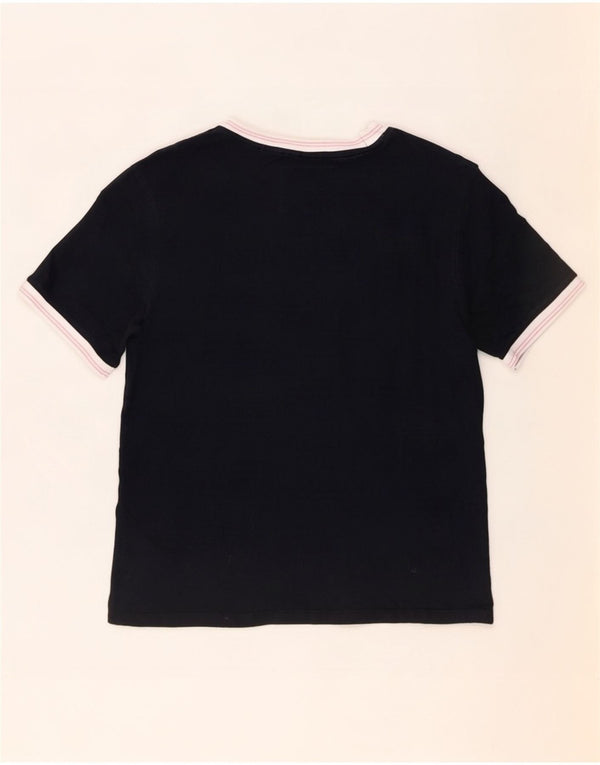 Jack Wills Damen-T-Shirt mit Grafik, Größe M, Marineblau, Baumwolle, UK 12