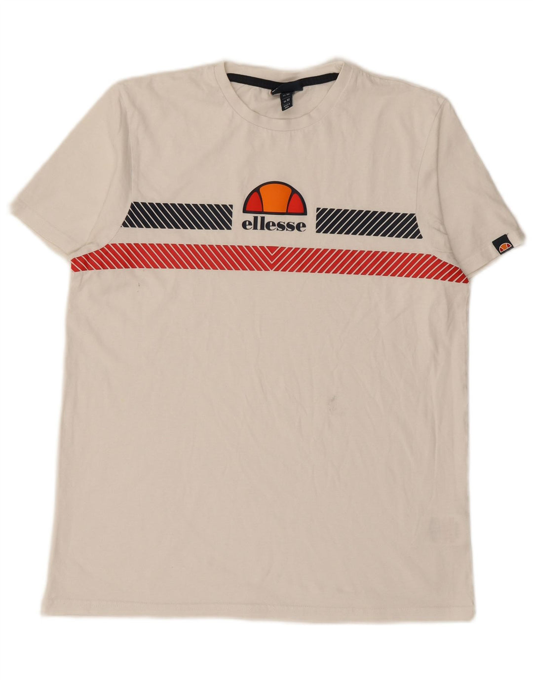 ELLESSE Herren-T-Shirt mit Grafik, mittelweiße Baumwolle