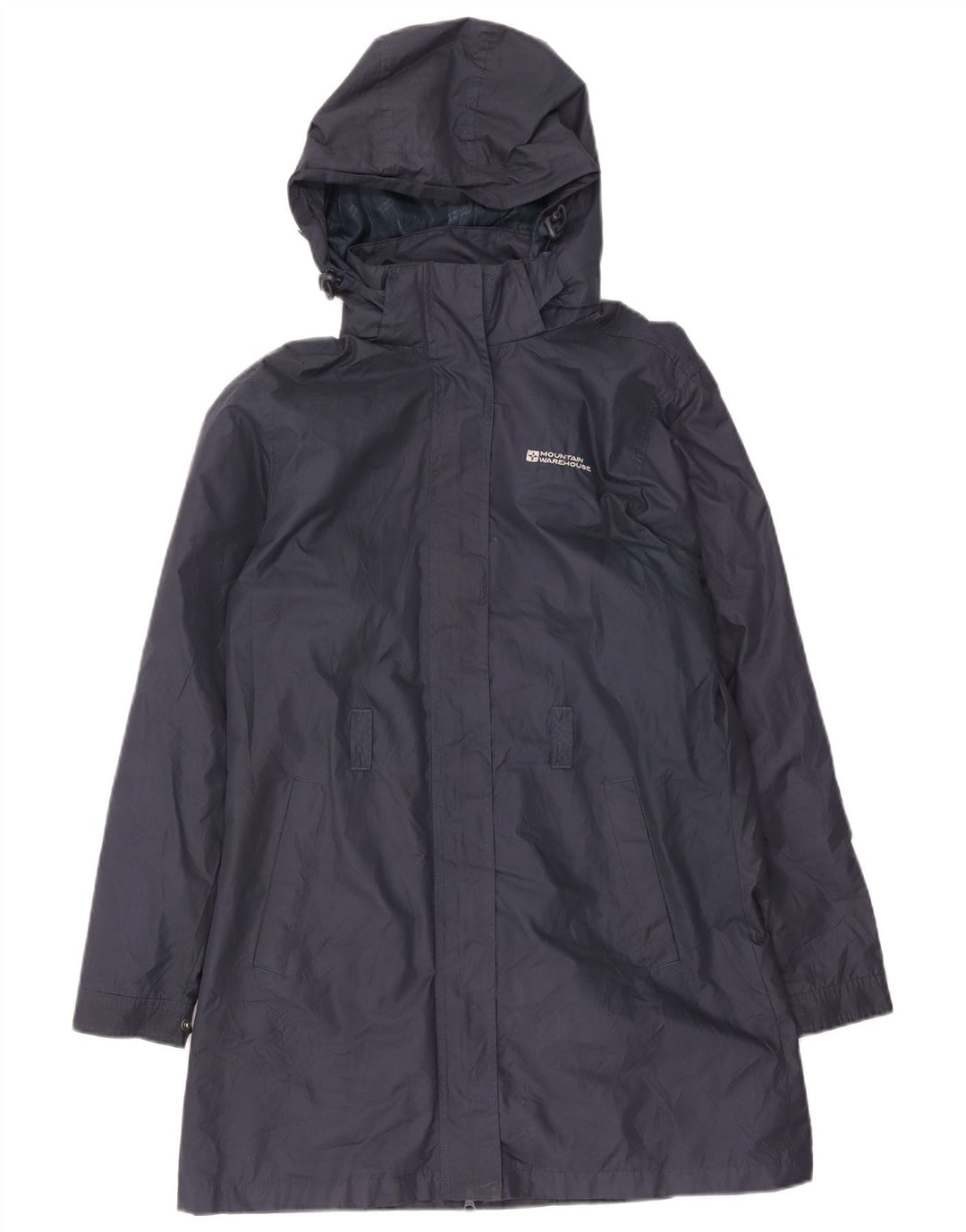 Mountain Warehouse Damen-Regenmantel mit Kapuze, UK 12, Mittelmarineblau, Polyester