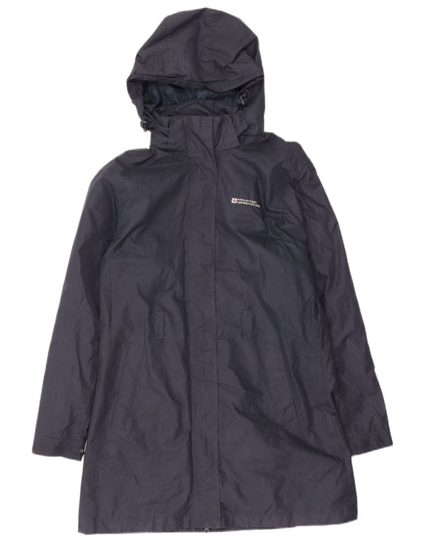 Mountain Warehouse Damen-Regenmantel mit Kapuze, UK 12, Mittelmarineblau, Polyester